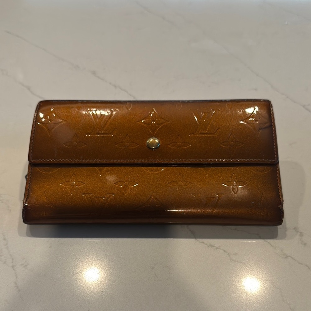 Louis Vuitton Monogram Vernis Copper Wallet